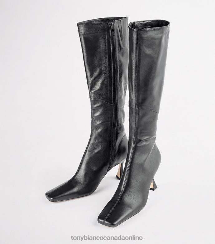 Knee High Boots| Tony Bianco Women Fantasy Calf Boots H0FJ410 Black Venice