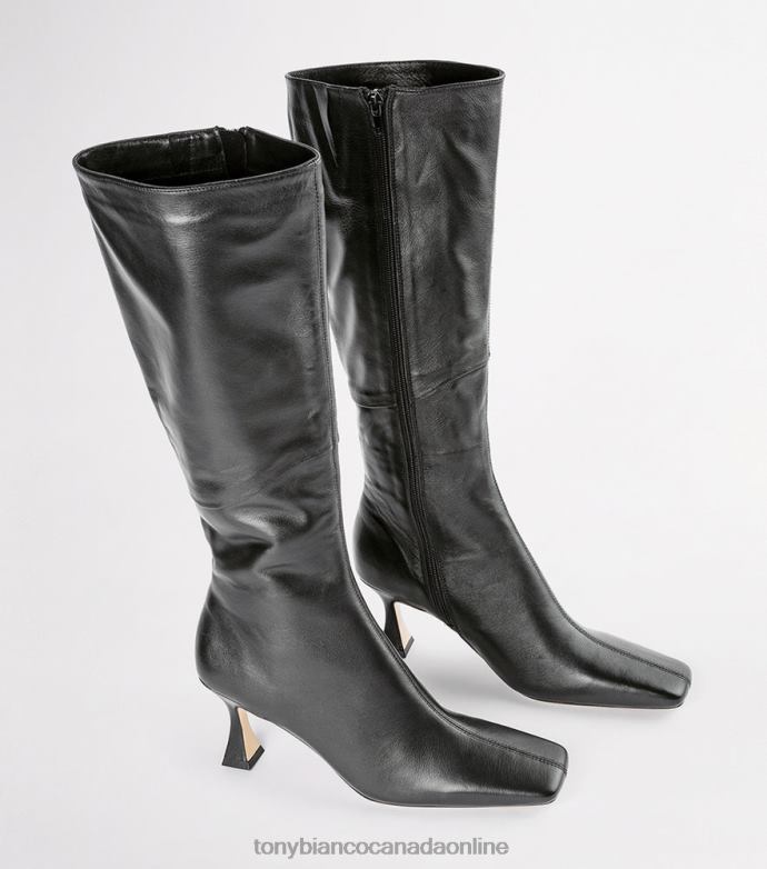 Knee High Boots| Tony Bianco Women Fantasy Calf Boots H0FJ410 Black Venice