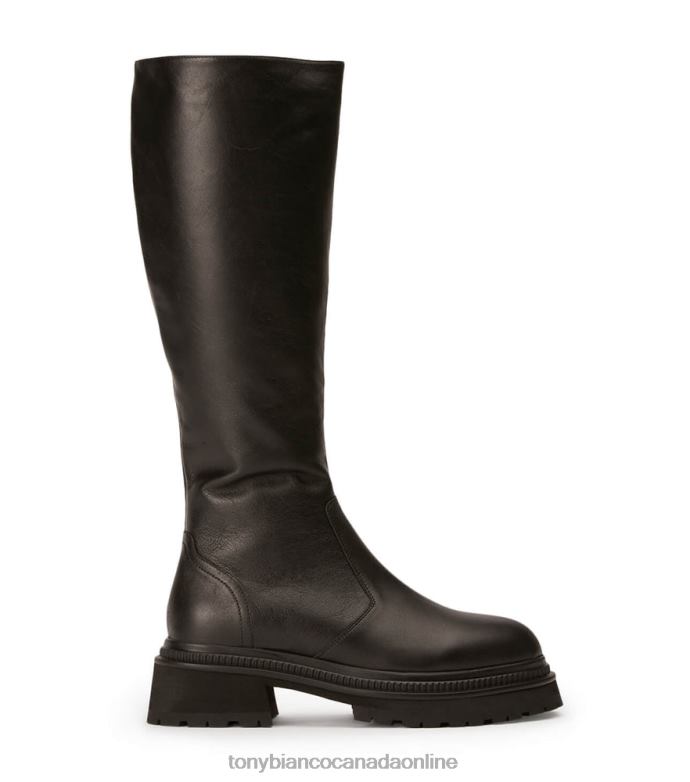 Knee High Boots| Tony Bianco Women Hitch Calf Boots H0FJ433 Black Venice