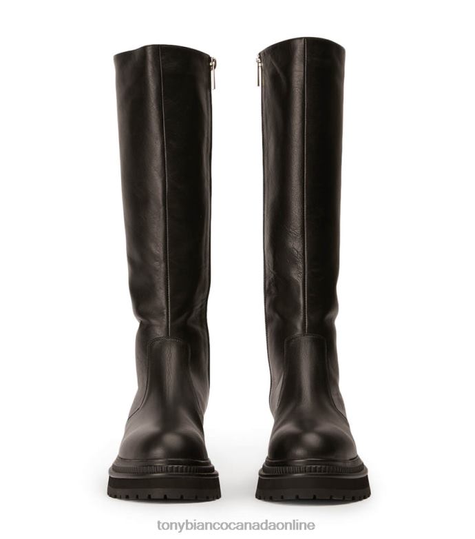 Knee High Boots| Tony Bianco Women Hitch Calf Boots H0FJ433 Black Venice