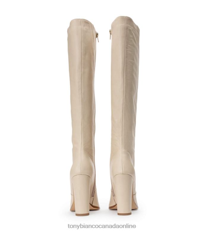 Knee High Boots| Tony Bianco Women Lucille Calf Boots H0FJ447 Vanilla Venice