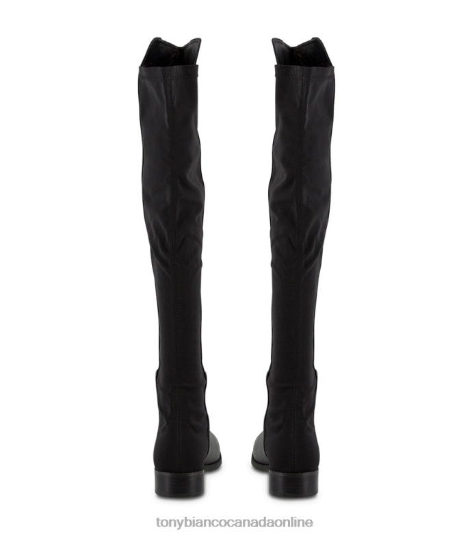 Knee High Boots| Tony Bianco Women Panache Long Boots H0FJ458 Black Luxe/Black Micro Stretch