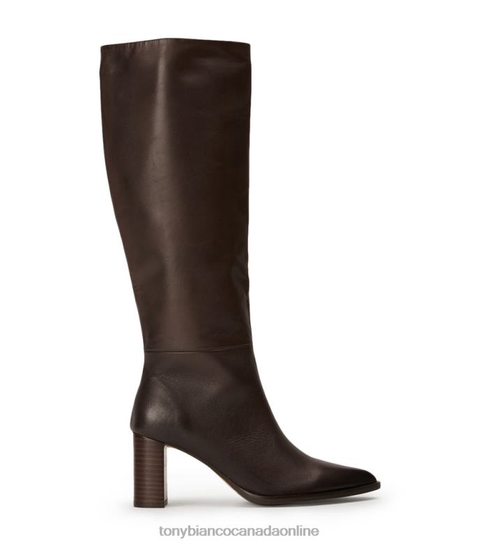 Knee High Boots| Tony Bianco Women Peppe Calf Boots H0FJ415 Choc Como