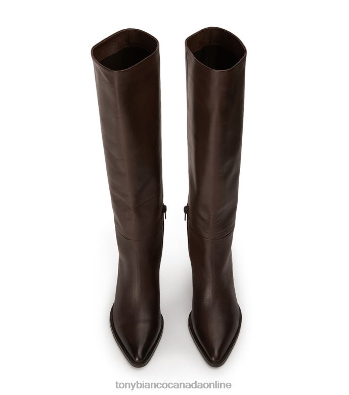 Knee High Boots| Tony Bianco Women Peppe Calf Boots H0FJ415 Choc Como