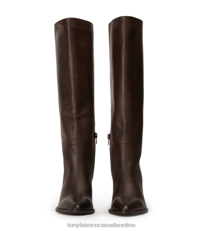Knee High Boots| Tony Bianco Women Peppe Calf Boots H0FJ415 Choc Como