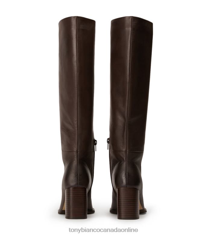Knee High Boots| Tony Bianco Women Peppe Calf Boots H0FJ415 Choc Como