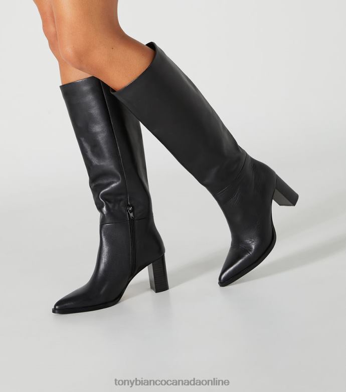Knee High Boots| Tony Bianco Women Peppe Calf Boots H0FJ416 Black Como