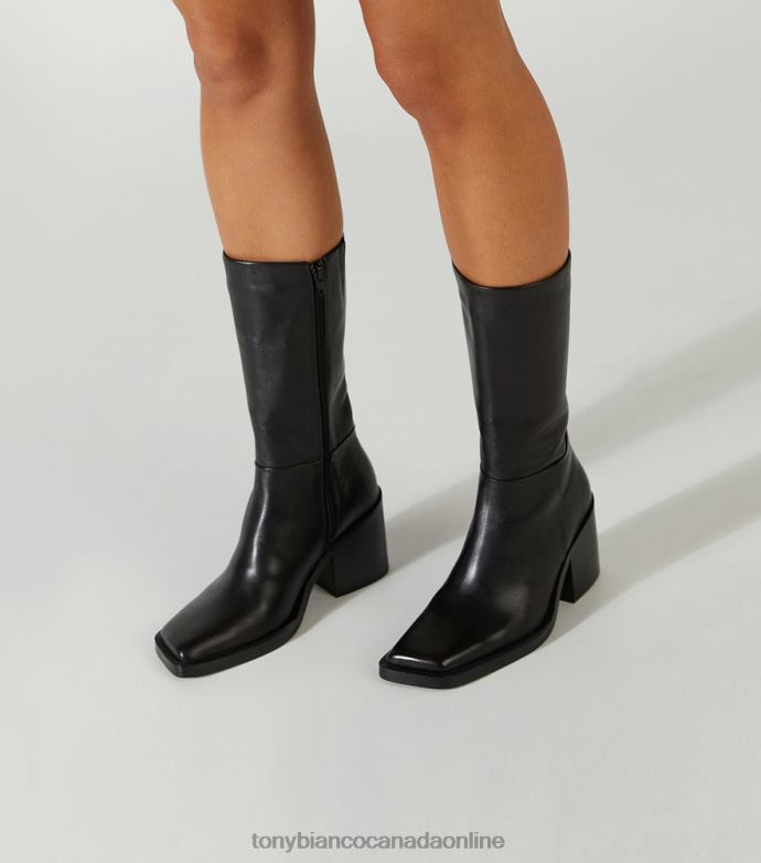 Knee High Boots| Tony Bianco Women Prestige Calf Boots H0FJ461 Black Como