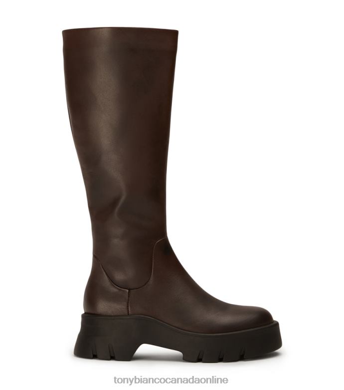 Knee High Boots| Tony Bianco Women Rage Calf Boots H0FJ421 Choc Como