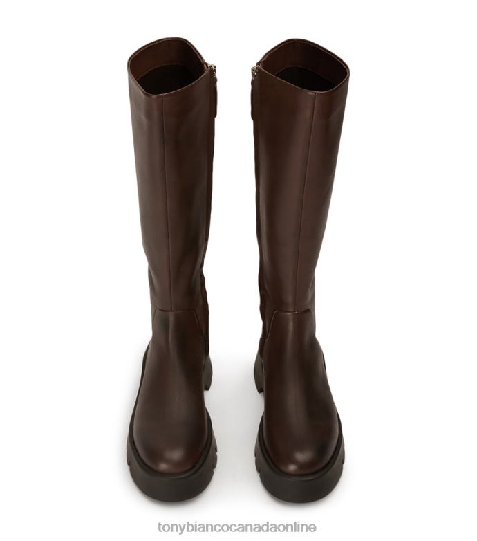Knee High Boots| Tony Bianco Women Rage Calf Boots H0FJ421 Choc Como