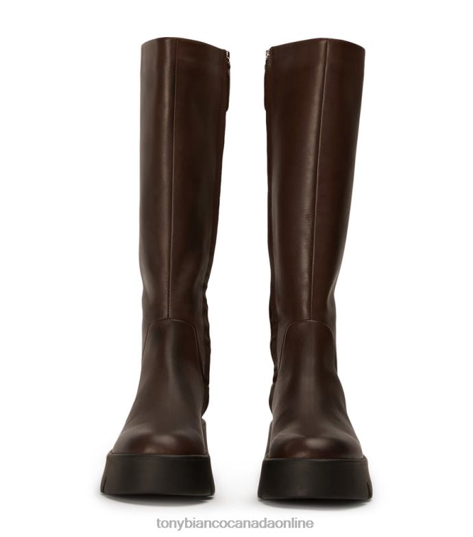 Knee High Boots| Tony Bianco Women Rage Calf Boots H0FJ421 Choc Como