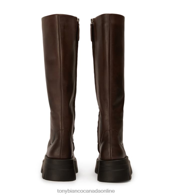 Knee High Boots| Tony Bianco Women Rage Calf Boots H0FJ421 Choc Como