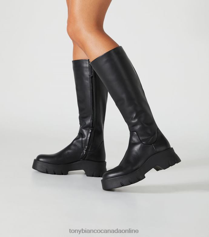 Knee High Boots| Tony Bianco Women Rage Calf Boots H0FJ424 Black Turin