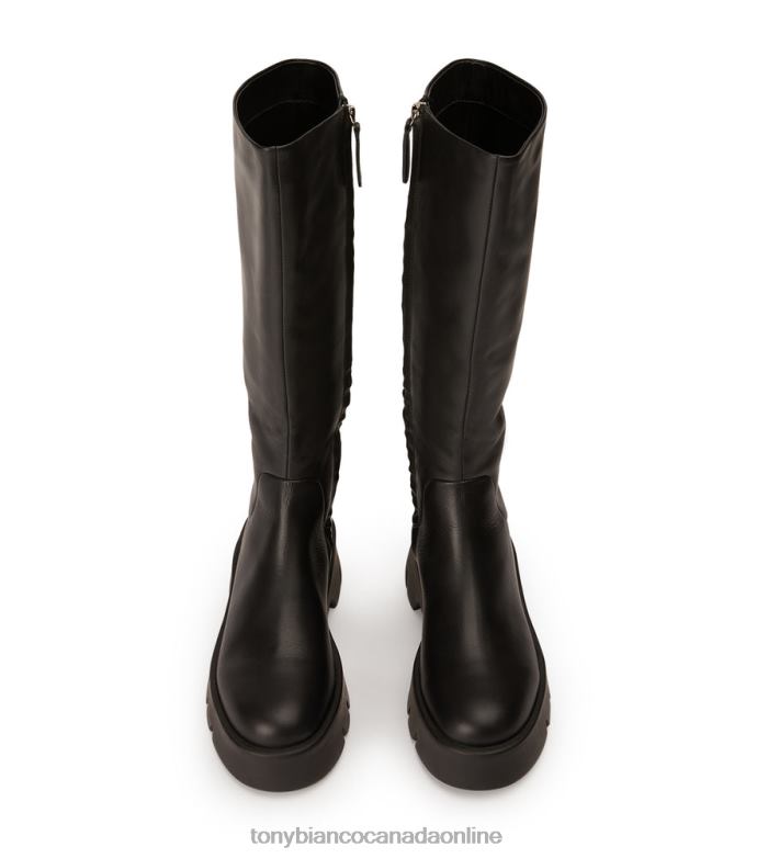 Knee High Boots| Tony Bianco Women Rage Calf Boots H0FJ424 Black Turin