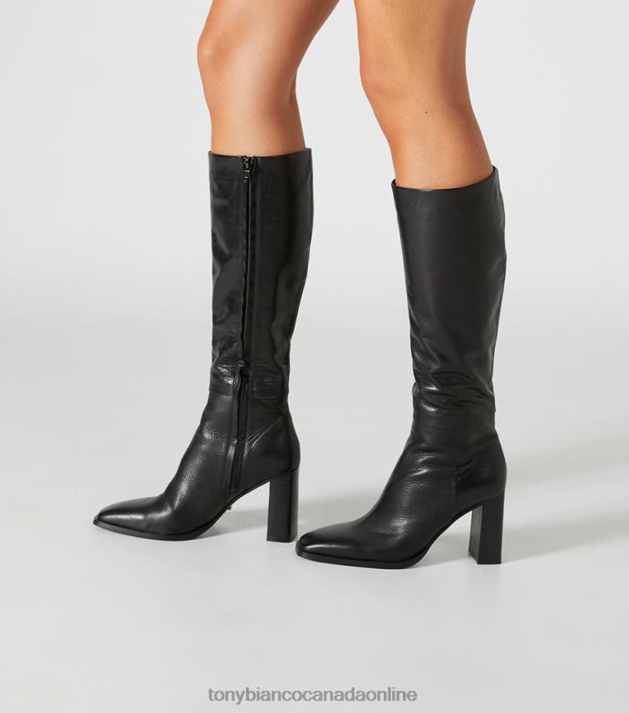 Knee High Boots| Tony Bianco Women Rylee Calf Boots H0FJ451 Black Venice