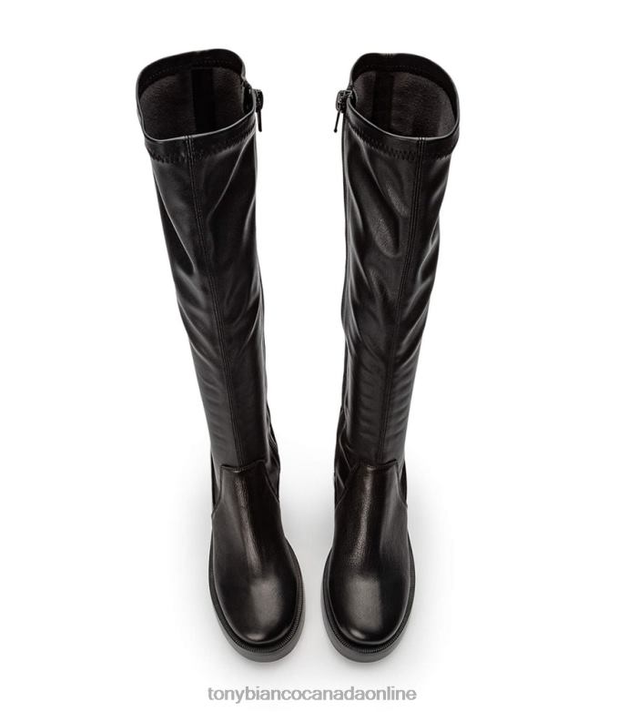 Knee High Boots| Tony Bianco Women Tibby Calf Boots H0FJ448 Black Venice/Black Venezia