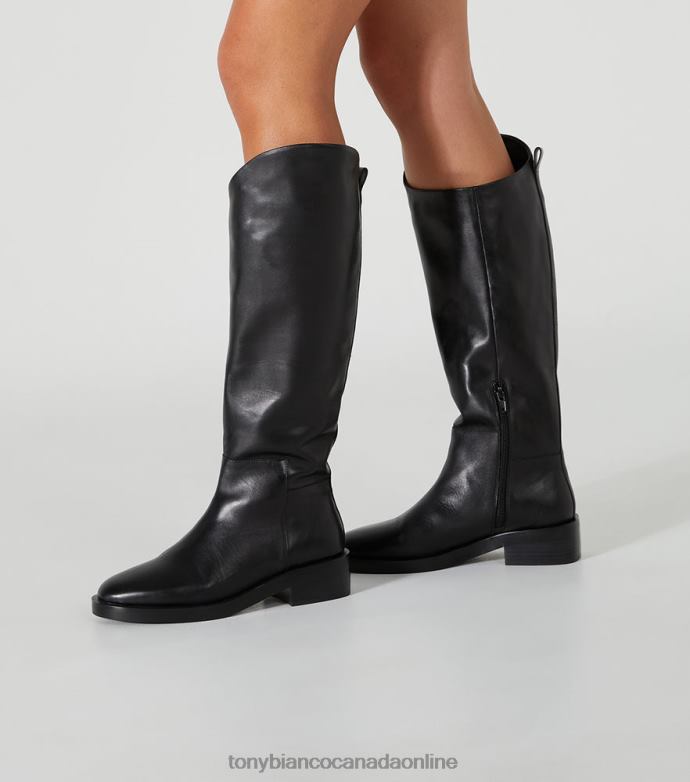 Knee High Boots| Tony Bianco Women Tyler Calf Boots H0FJ413 Black Como