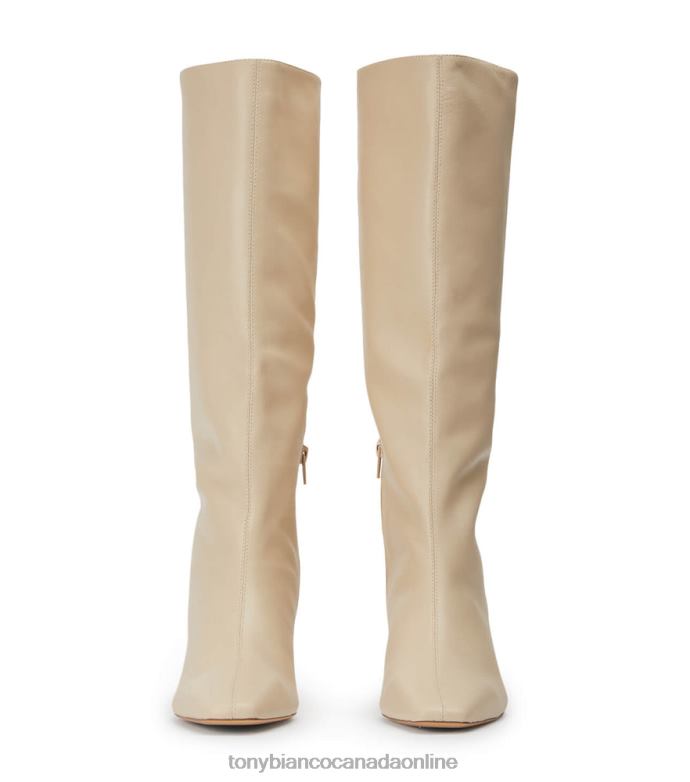 Knee High Boots| Tony Bianco Women Vixon Calf Boots H0FJ397 Vanilla Nappa