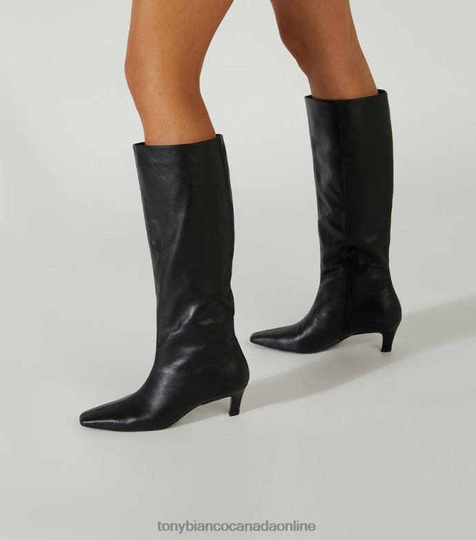 Knee High Boots| Tony Bianco Women Vixon Calf Boots H0FJ398 Black Venice