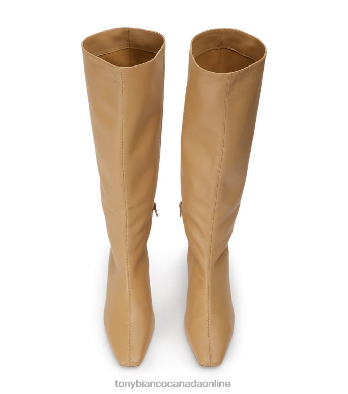 Knee High Boots| Tony Bianco Women Vixon Calf Boots H0FJ401 Honey Nappa