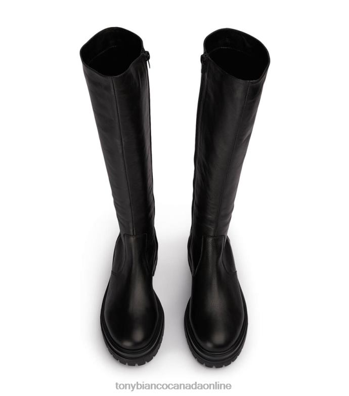 Knee High Boots| Tony Bianco Women Wanda Calf Boots H0FJ426 Black Venice