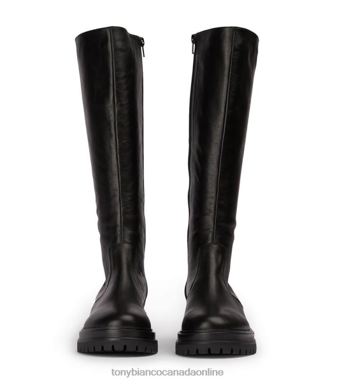 Knee High Boots| Tony Bianco Women Wanda Calf Boots H0FJ426 Black Venice