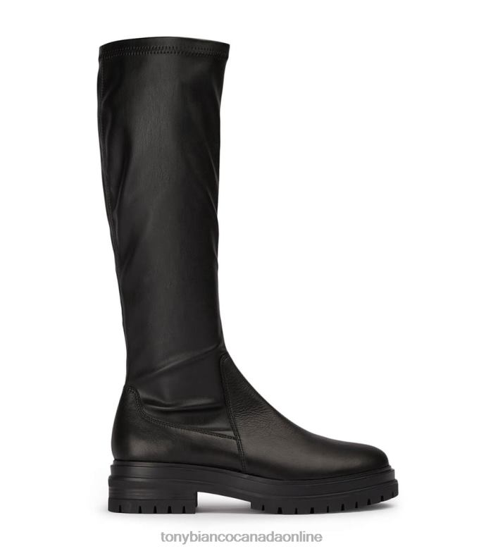 Knee High Boots| Tony Bianco Women Waze Calf Boots H0FJ429 Black Venice/Black Venezia