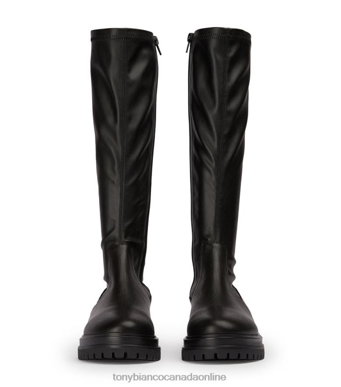 Knee High Boots| Tony Bianco Women Waze Calf Boots H0FJ429 Black Venice/Black Venezia