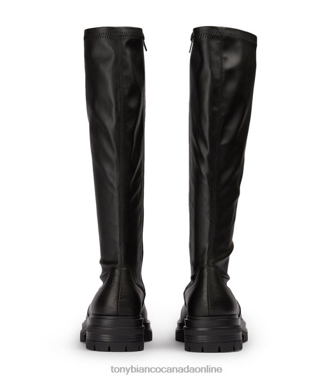 Knee High Boots| Tony Bianco Women Waze Calf Boots H0FJ429 Black Venice/Black Venezia
