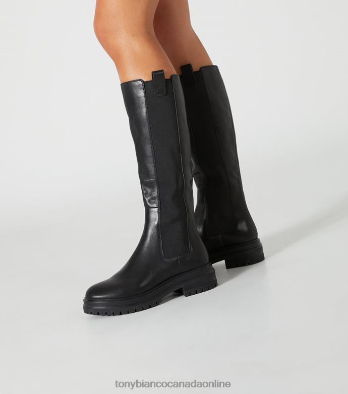 Knee High Boots| Tony Bianco Women Winx Calf Boots H0FJ454 Black Venice