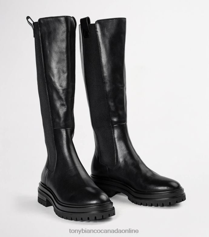 Knee High Boots| Tony Bianco Women Winx Calf Boots H0FJ454 Black Venice