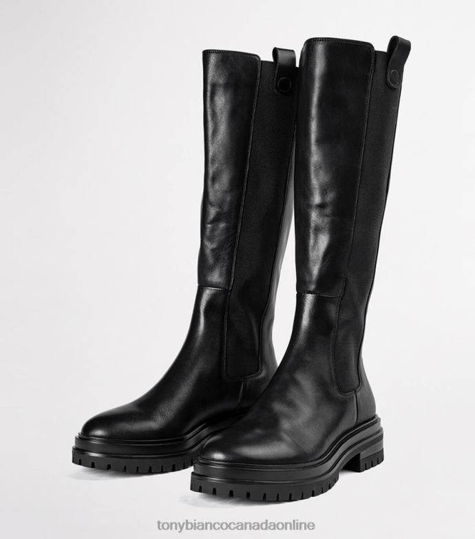 Knee High Boots| Tony Bianco Women Winx Calf Boots H0FJ454 Black Venice