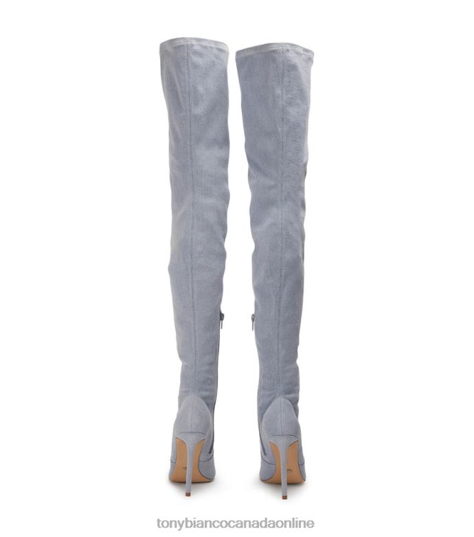 Stiletto Boots| Tony Bianco Women Avah Long Boots H0FJ564 Denim Stretch