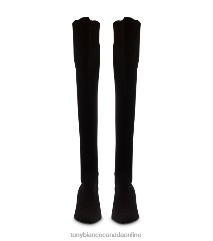 Stiletto Boots| Tony Bianco Women Gracie Long Boots H0FJ568 Black Sock Knit