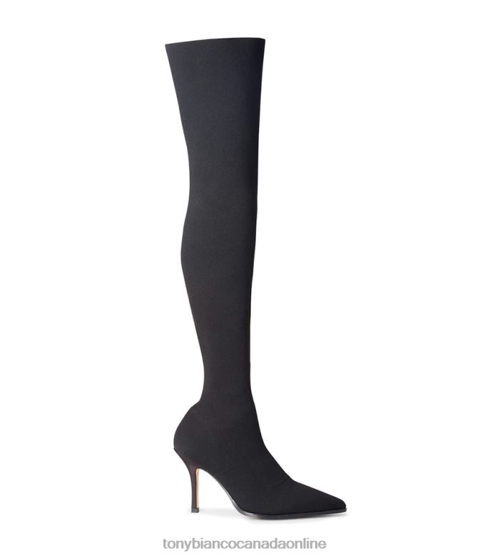 Stiletto Boots| Tony Bianco Women Kori Long Boots H0FJ567 Black Sock Knit