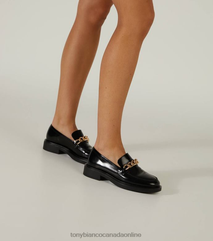 Loafers| Tony Bianco Women Candice Flats H0FJ586 Black Hi Shine