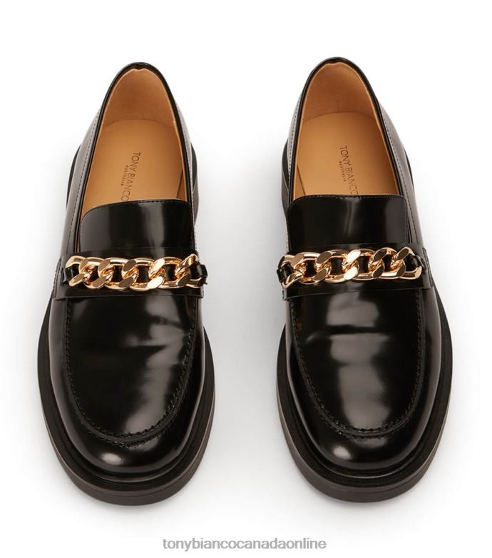 Loafers| Tony Bianco Women Candice Flats H0FJ586 Black Hi Shine