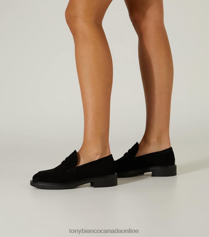 Loafers| Tony Bianco Women Cherish Flats H0FJ587 Black Suede