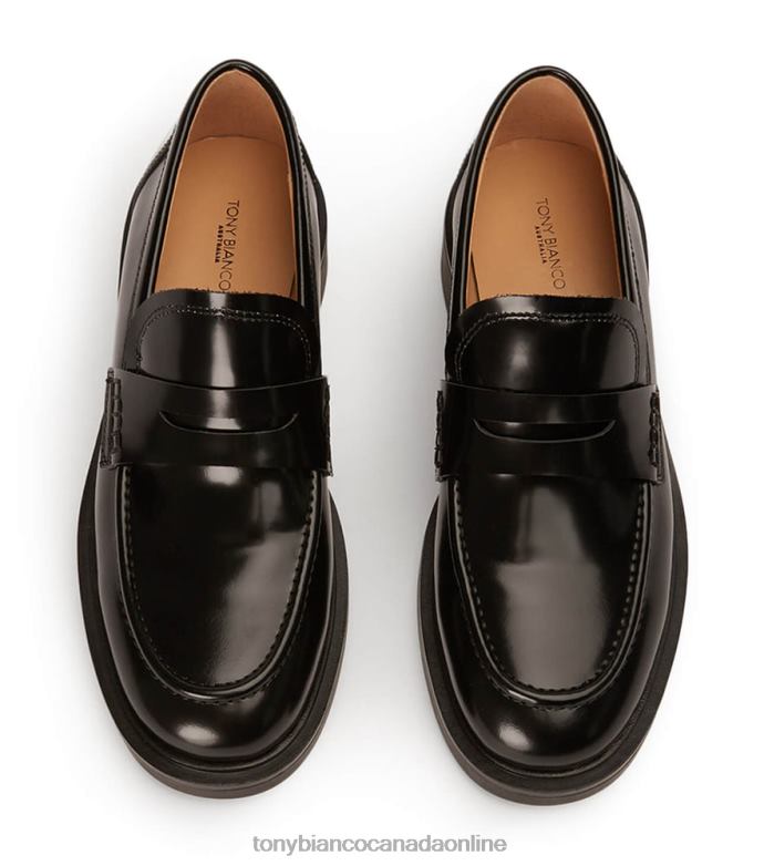 Loafers| Tony Bianco Women Cherish Flats H0FJ588 Black Hi Shine