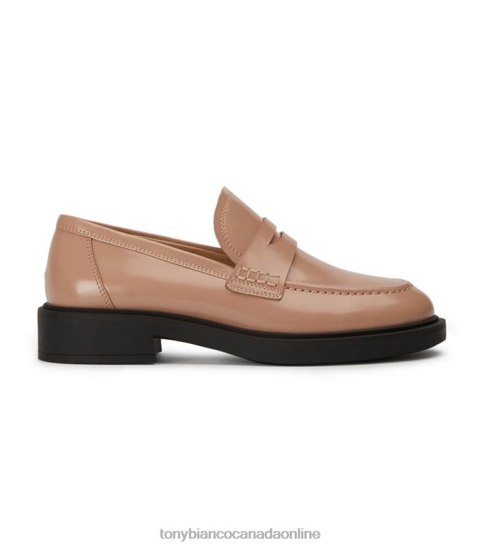 Loafers| Tony Bianco Women Cherish Flats H0FJ597 Latte Hi Shine