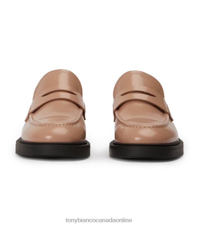 Loafers| Tony Bianco Women Cherish Flats H0FJ597 Latte Hi Shine