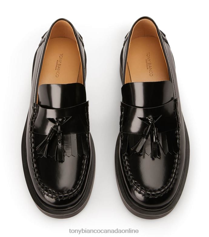 Loafers| Tony Bianco Women Colt Flats H0FJ577 Black Hi Shine