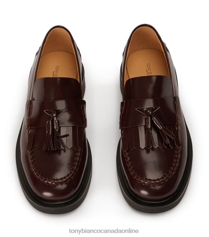 Loafers| Tony Bianco Women Colt Flats H0FJ585 Vino Hi Shine