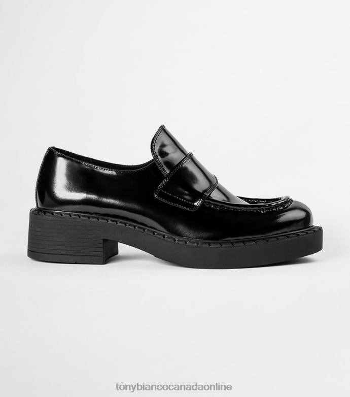 Loafers| Tony Bianco Women Corvette Casual Shoes H0FJ591 Black Hi Shine