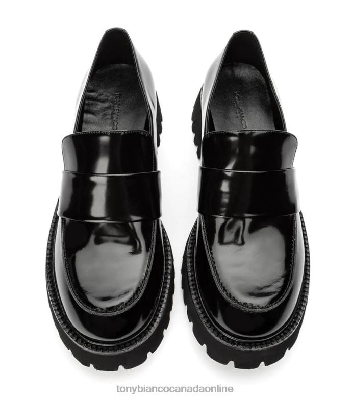 Loafers| Tony Bianco Women Gisele Casual Shoes H0FJ604 Black Hi Shine