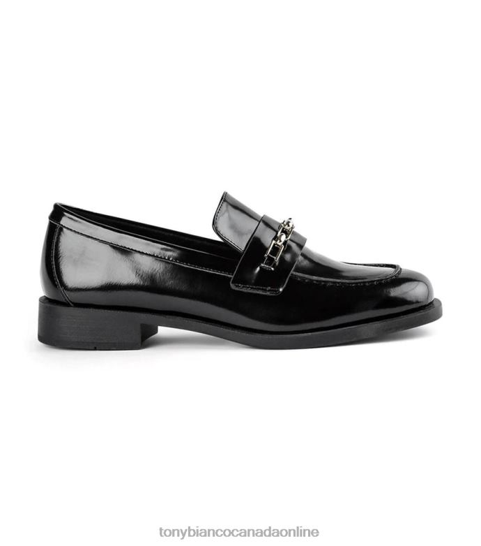 Loafers| Tony Bianco Women Rebecca Flats H0FJ599 Black Hi Shine