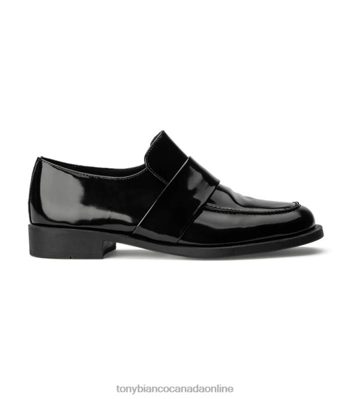 Loafers| Tony Bianco Women Rovin Flats H0FJ598 Black Hi Shine