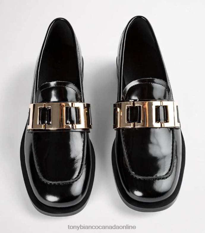 Loafers| Tony Bianco Women Ruiz Flats H0FJ600 Black Hi Shine