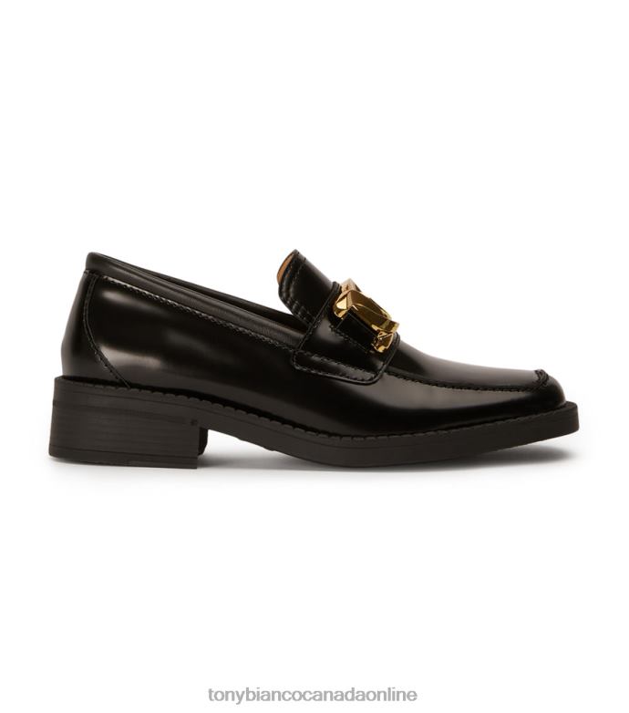 Loafers| Tony Bianco Women Tia Flats H0FJ576 Black Hi Shine