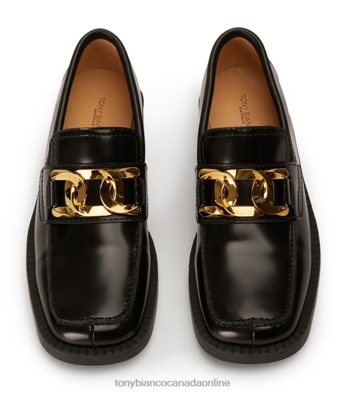 Loafers| Tony Bianco Women Tia Flats H0FJ576 Black Hi Shine
